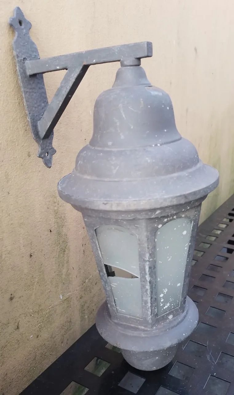 Lustre de ferro antigo de parede - Foto 4