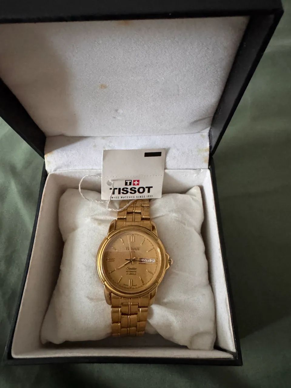 Relógio Tissot Suíço Automático A660/760K Dourado Impecável - Foto 3