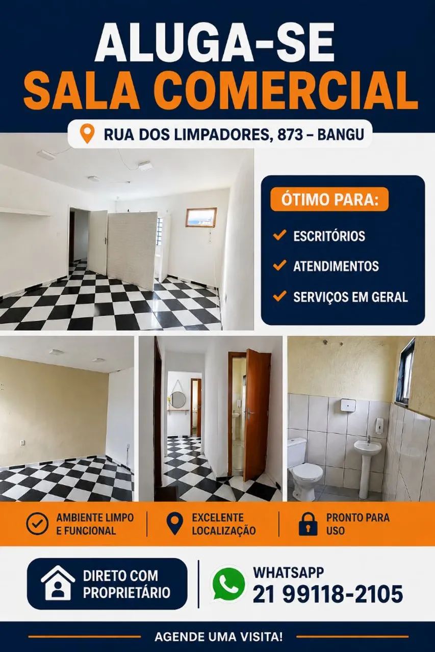 Sala comercial em bangu 