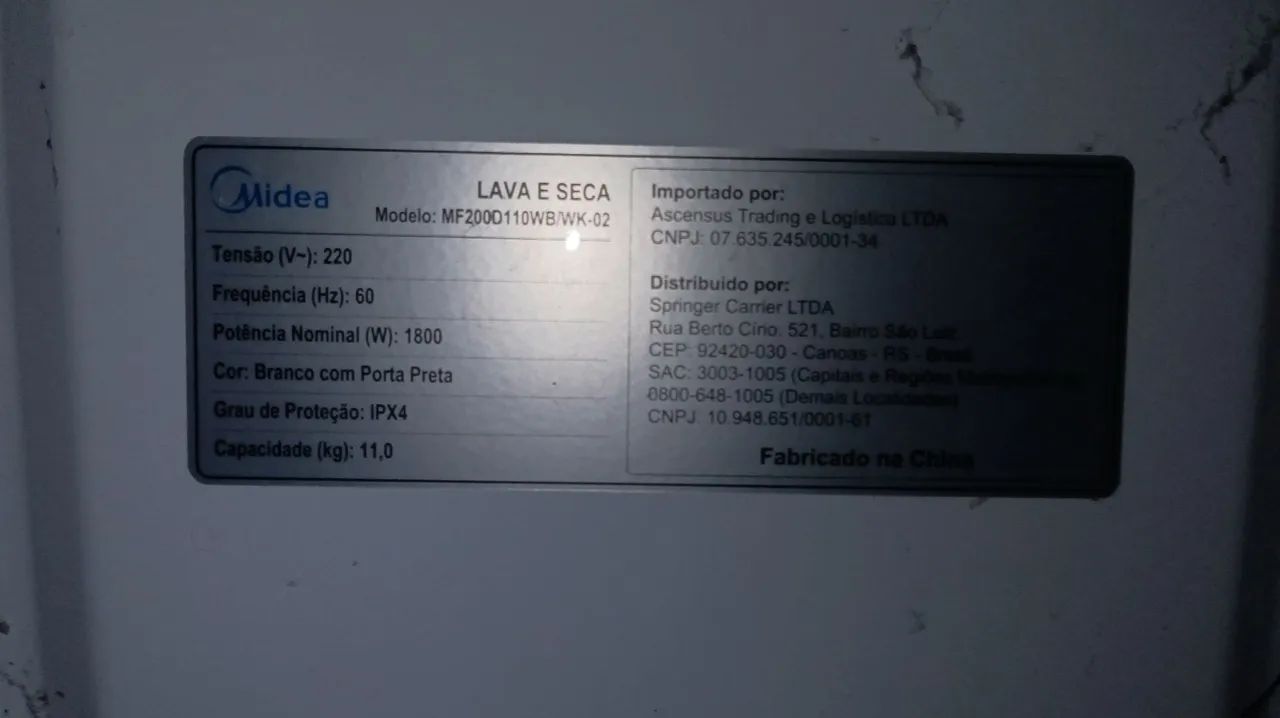 Lava e seca Midea MF200 - Foto 2