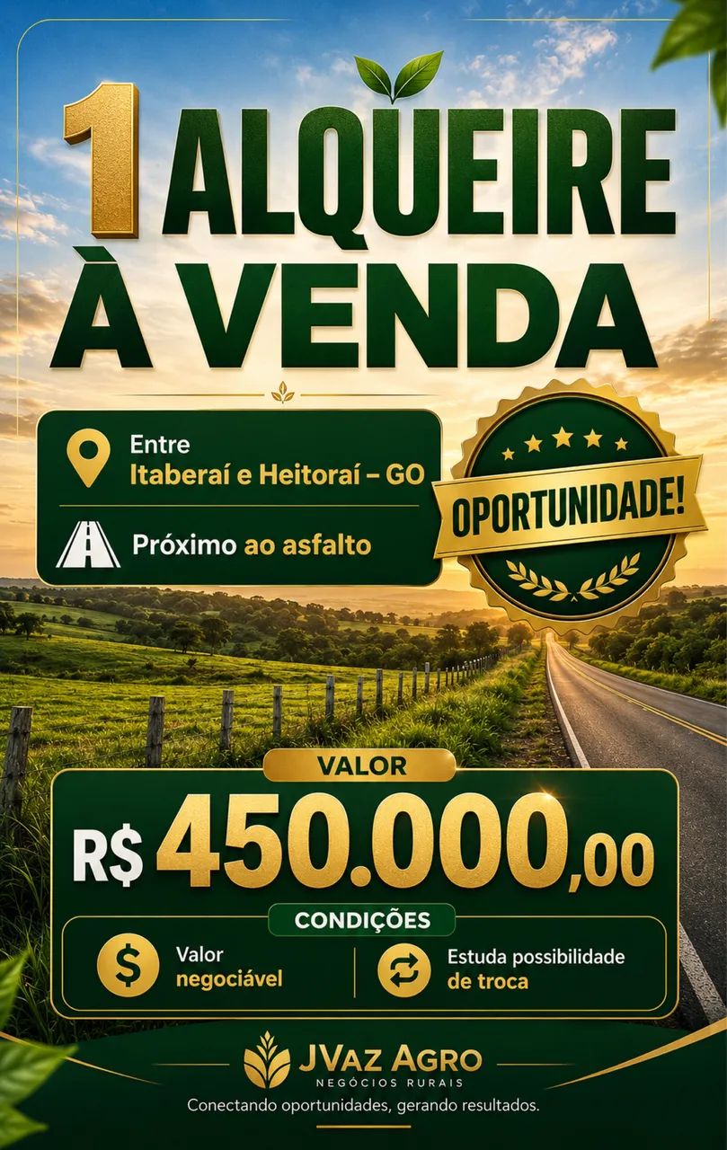 Área entre  Itaberaí e Heitoraí.