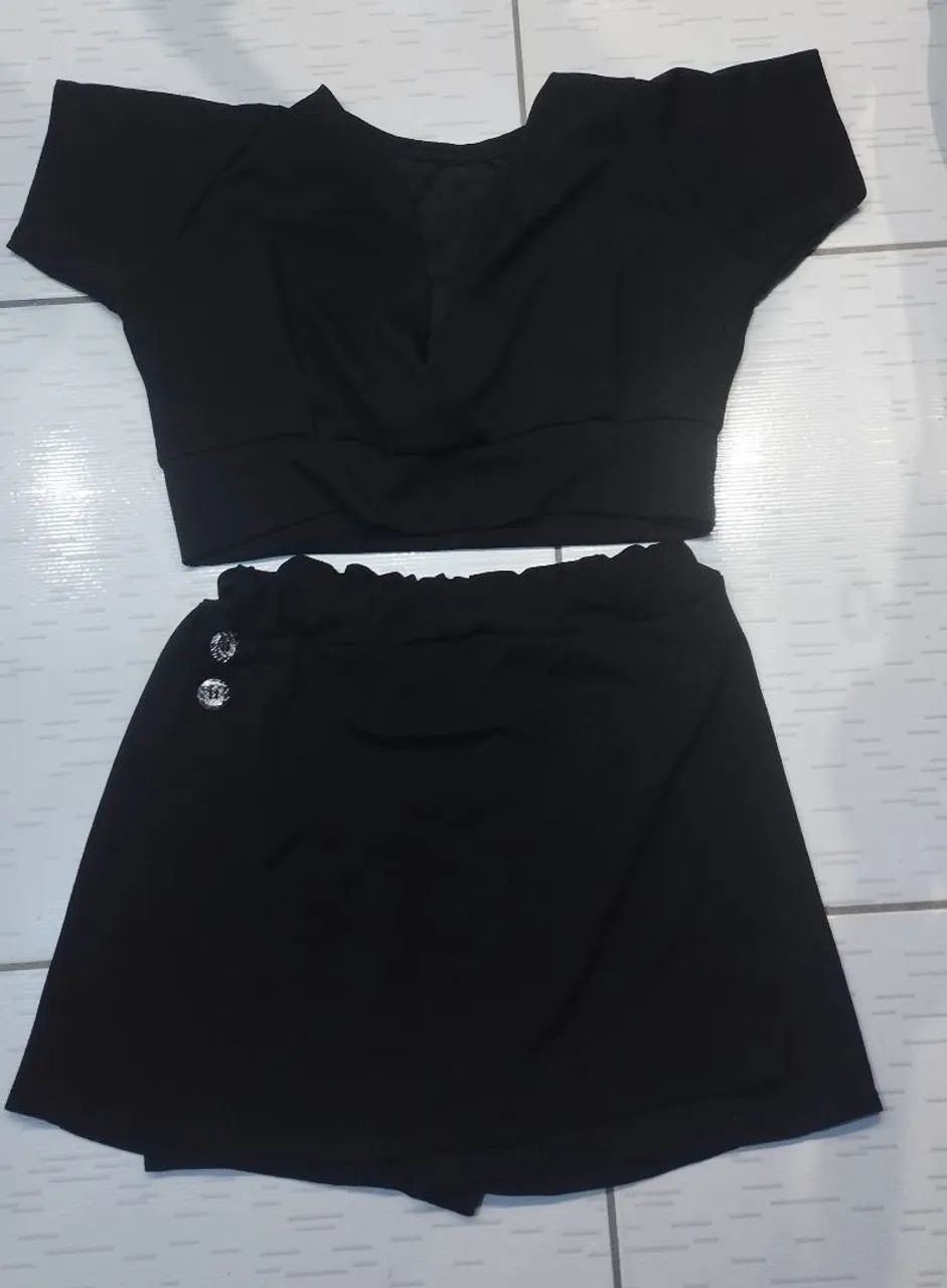 Cropped e short tamanho G1 - Foto 2