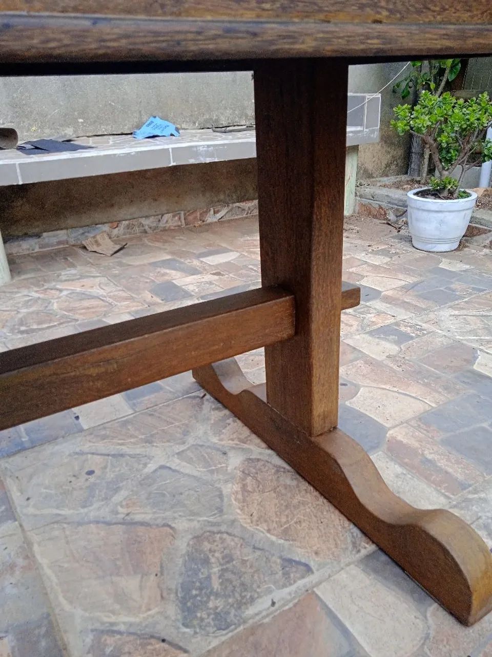 Mesa de madeira com  4 cadeiras  - Foto 4