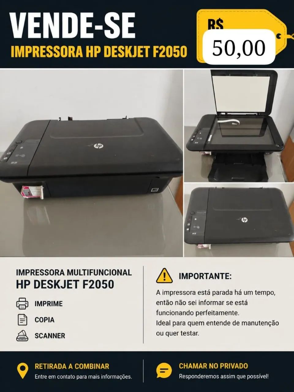 Imprensora para retirada de peças 