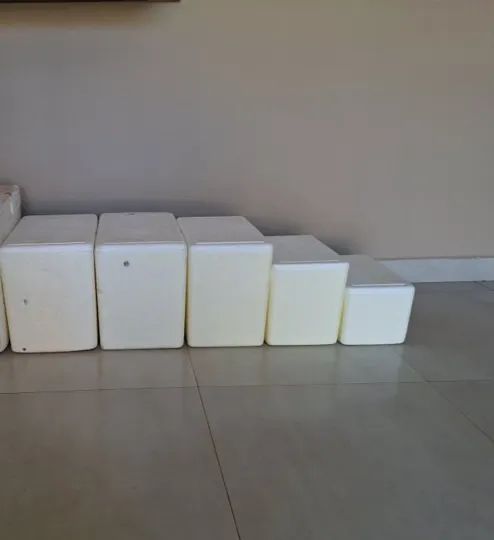 Caixas de isopor de várias medidas