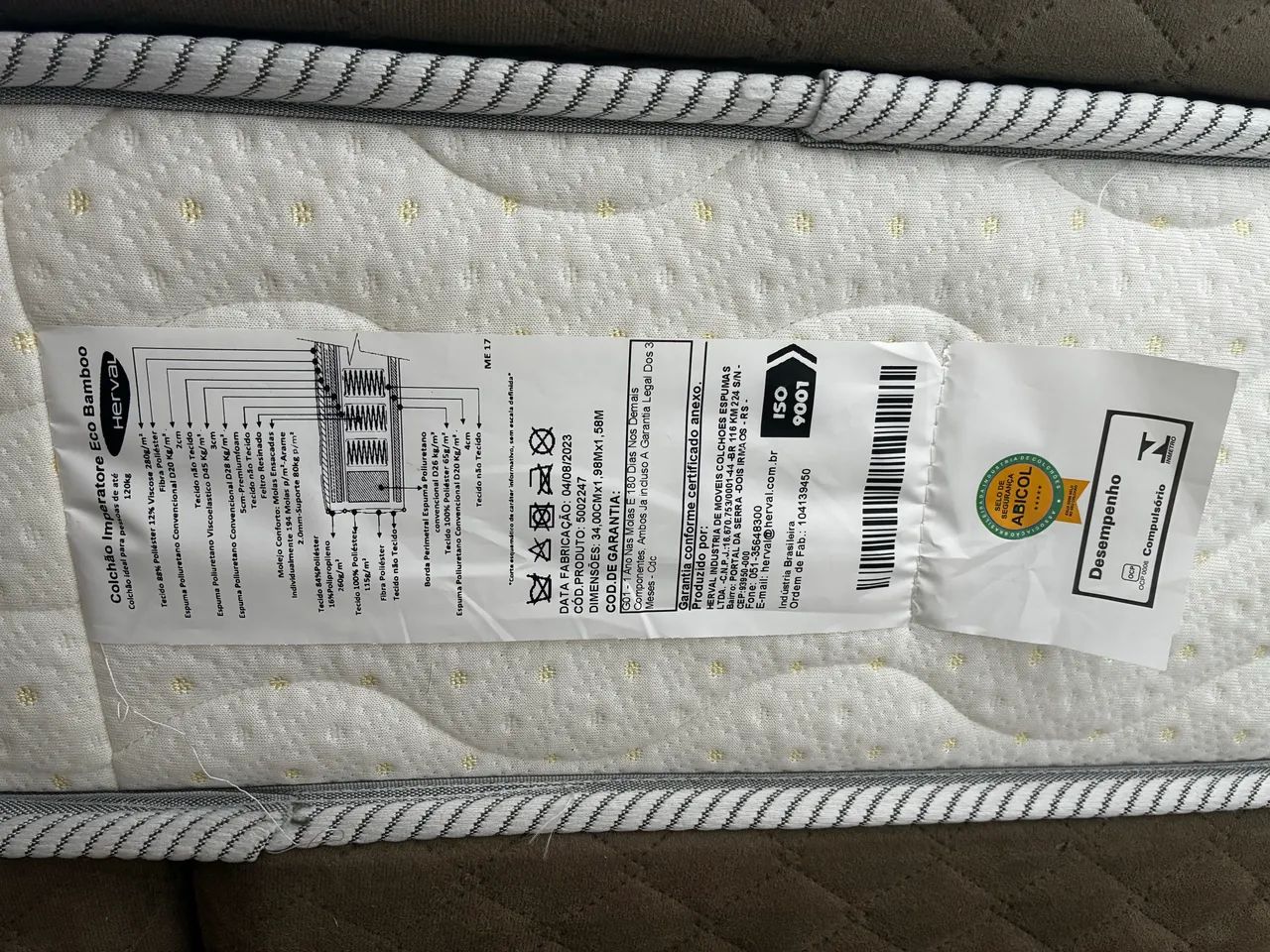 Cama Queen Completa - Colchão Herval Imperatore Eco Bamboo + Box - Foto 3