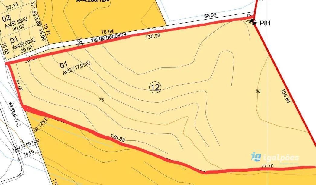 Lote com 13.000 m² dentro de Condomínio em Gravatá - PE