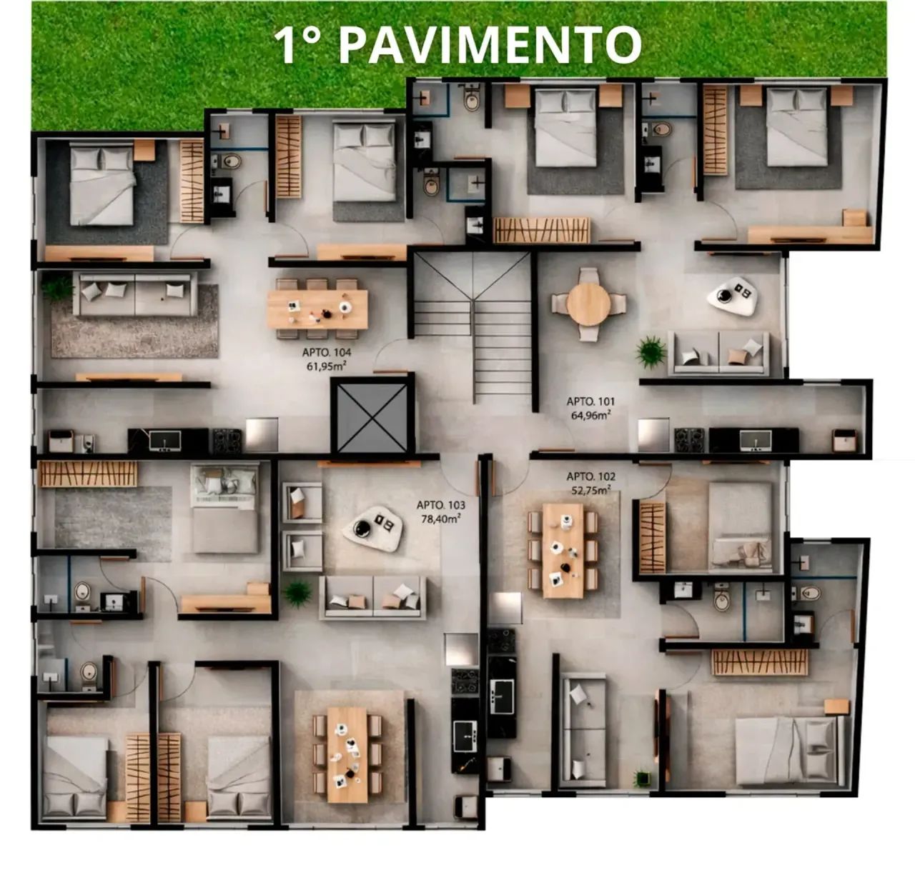 Prédio Residencial com Apartamentos de 2 e 3 Quartos - Foto 3