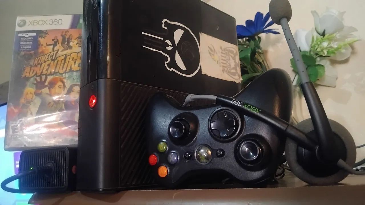 Xbox Super Slim Com Luz vermelha Completo  - Foto 3