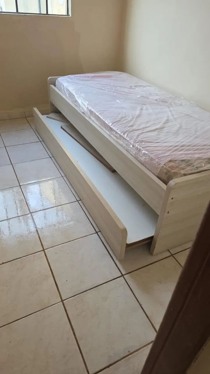 Cama casal e bicama solteiro
