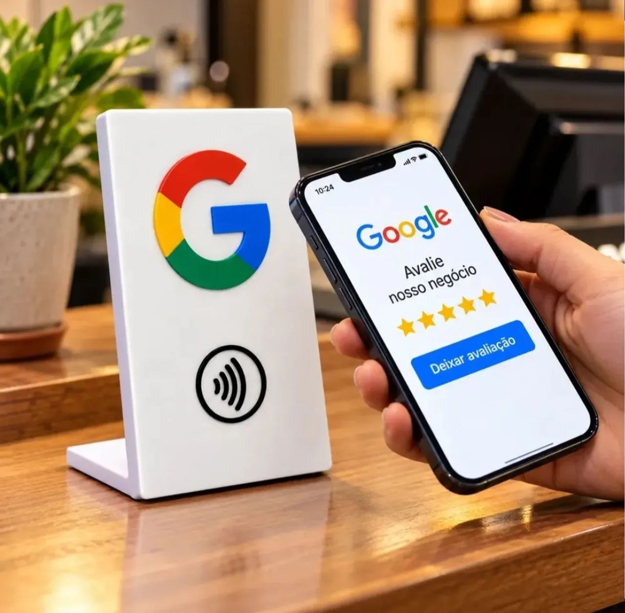 Placa NFC de avaliação do Google  - Foto 5