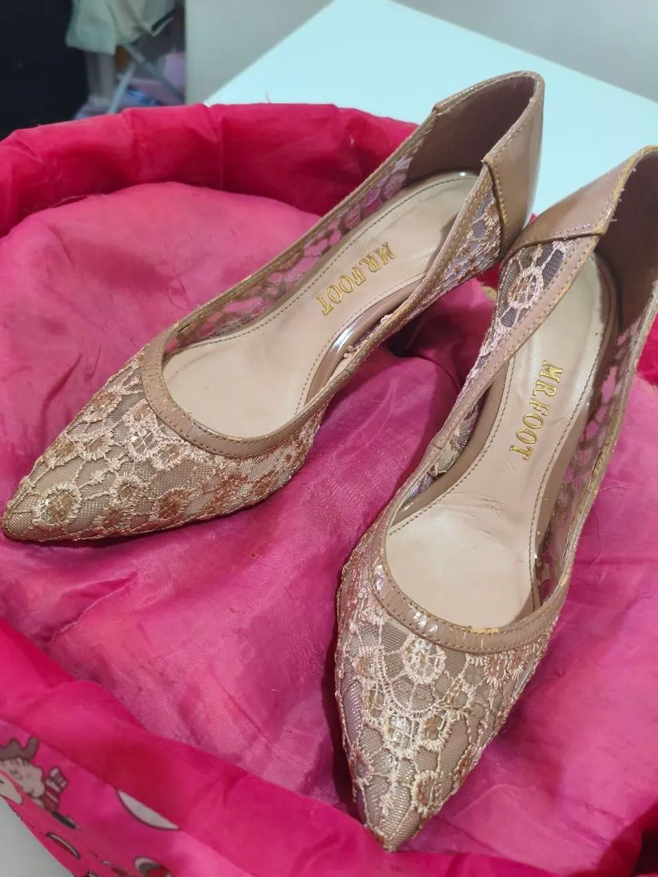 Sandália Scarpin renda - Foto 2