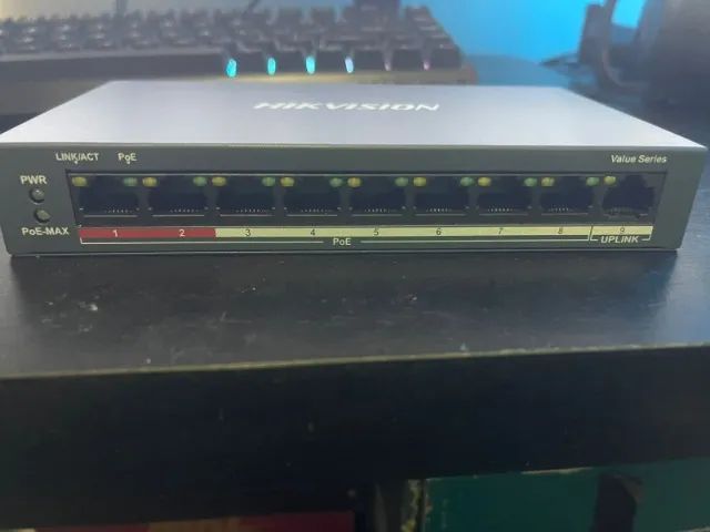 SWITCH HIKVISION 8 PORTAS POE + 1 PORTA UP LINK  - Foto 4