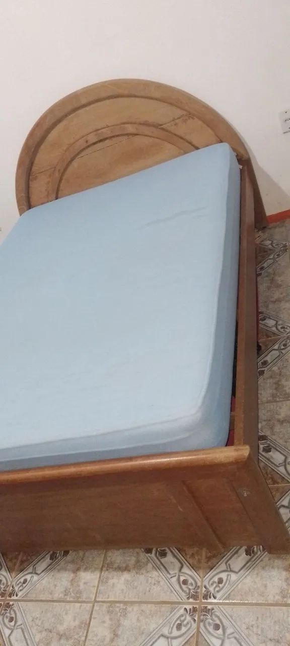 Cama de cerejeira casal madeira maciça  - Foto 4