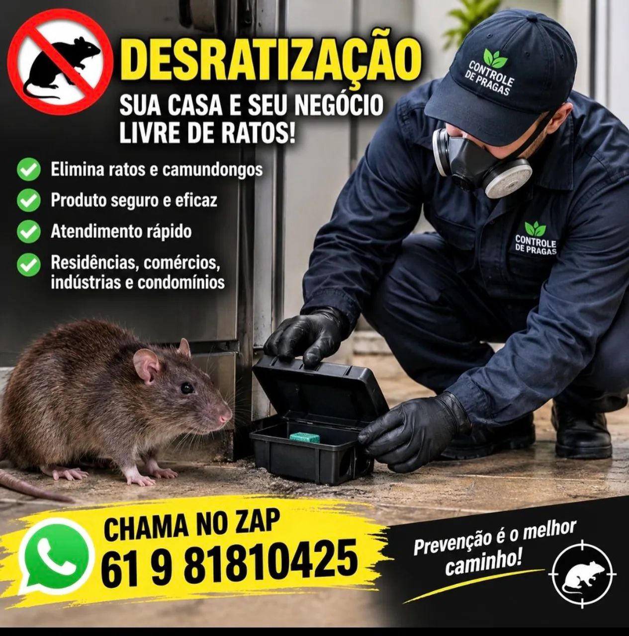Desratização e dedetização 