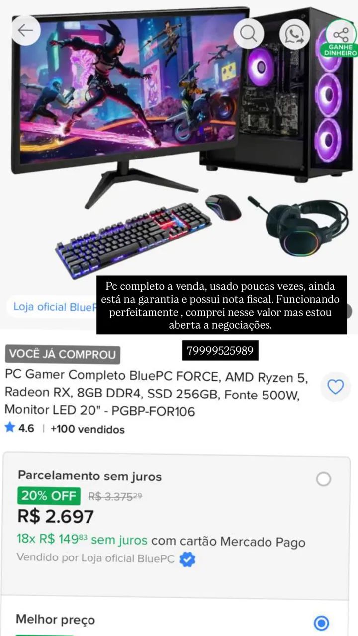 Pc gamer completo  