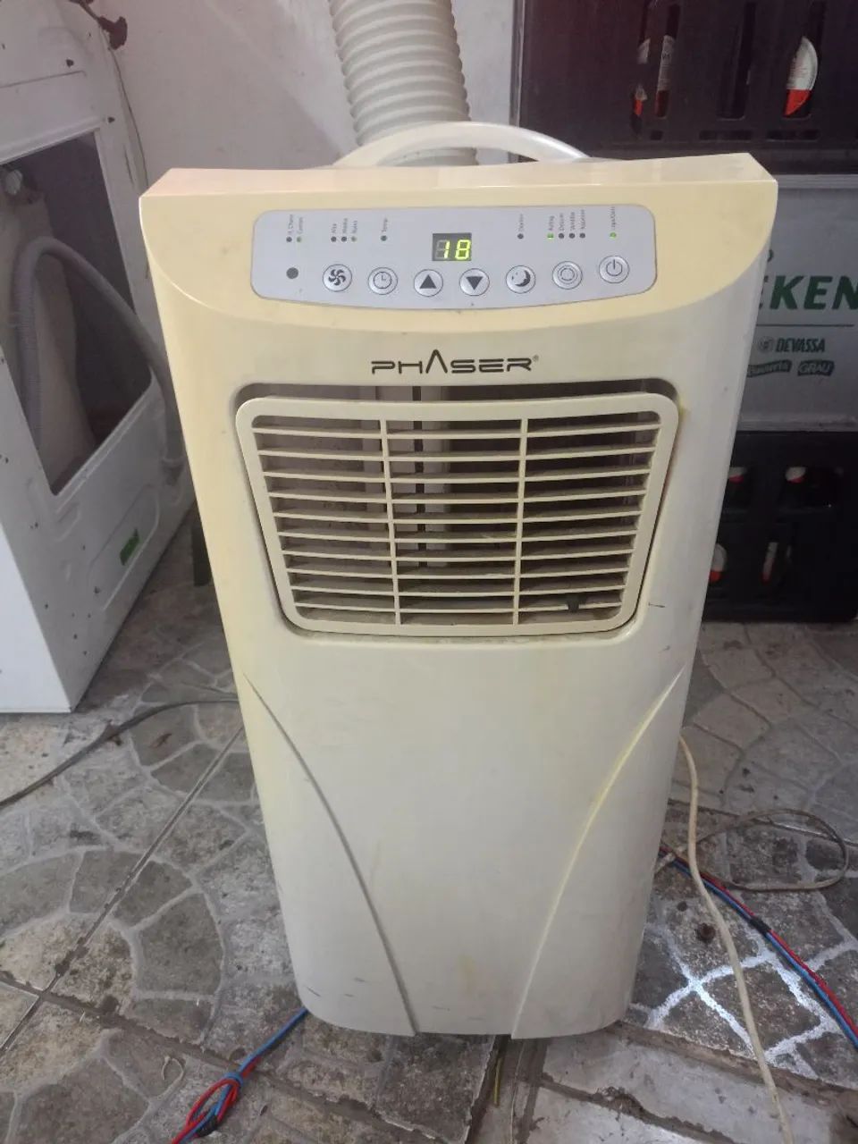 Ar condicionado portátil 127v funcionando perfeitamente com controle 