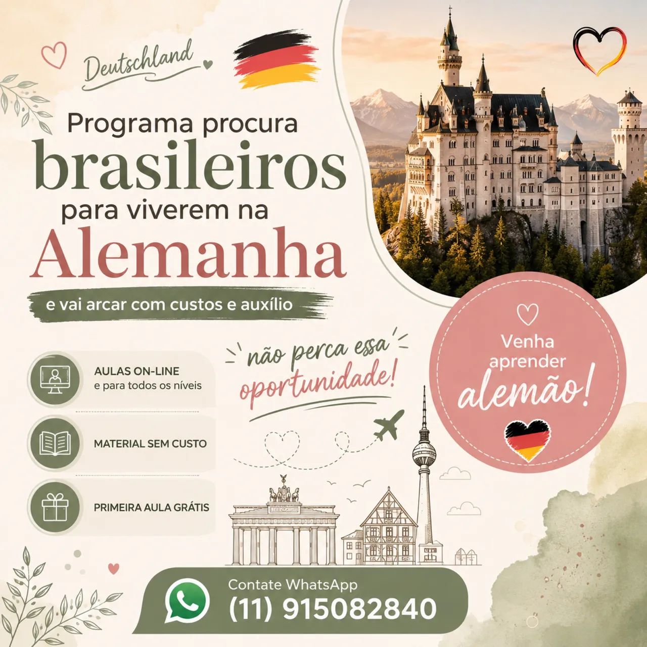 Aulas de Alemão e Vivência na Alemanha  - Foto 2