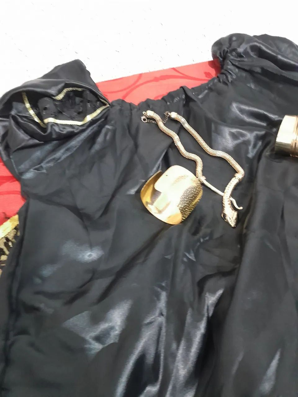 Vestido Cigano Preto com Dourado  - Foto 4