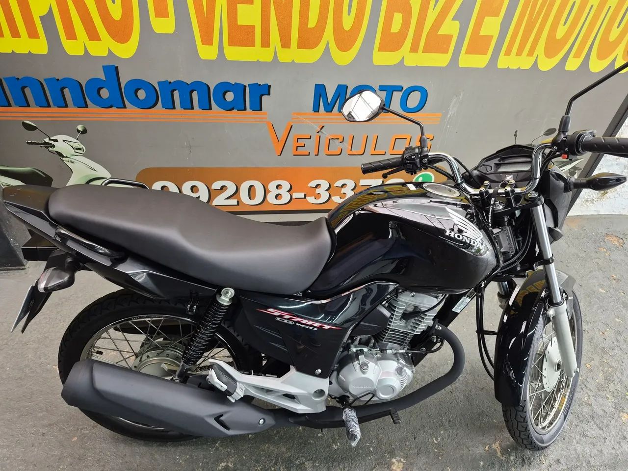 HONDA 160 START 2022 PRETA SÓ 15350KM (FINANCIA 100%)$16500 LINDOMAR MOTOS  - Foto 4