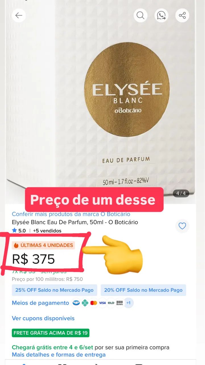 ELYSÉE BLANC O Boticário 