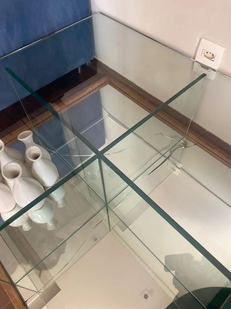 mesa de centro de vidro e espelho - Foto 3