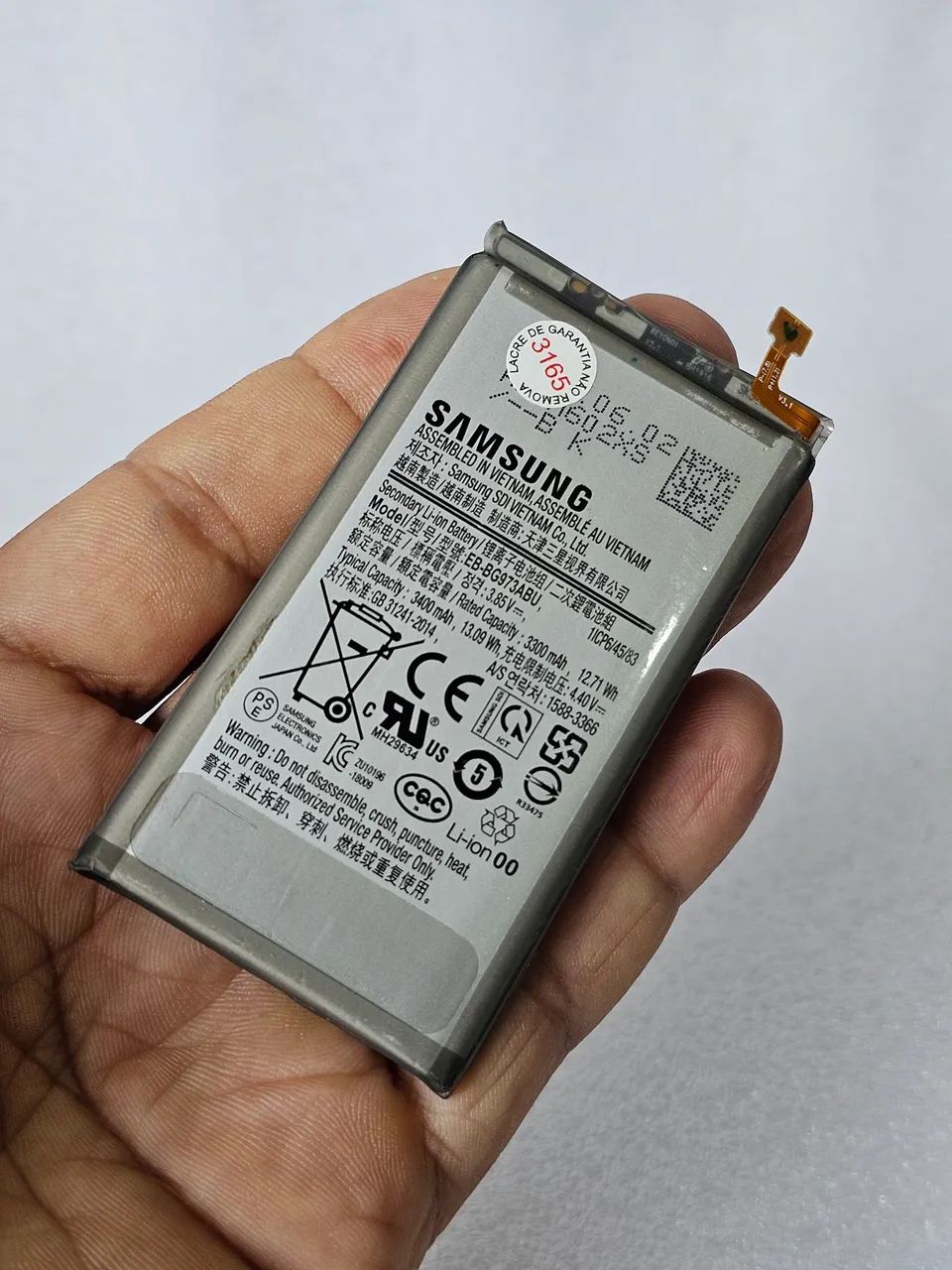 Bateria Original Samsung galaxy S10 Normal SM-G973F Nacional Semi Nova fotos reais 3165 - Foto 2