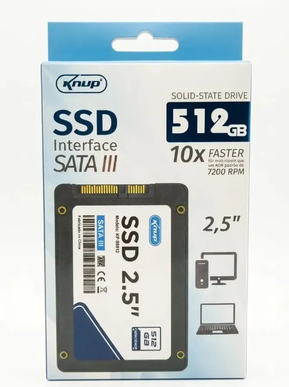 Ssd 512gb Sata 3 Knup Para Pc E Notebook interno e externo - Foto 4
