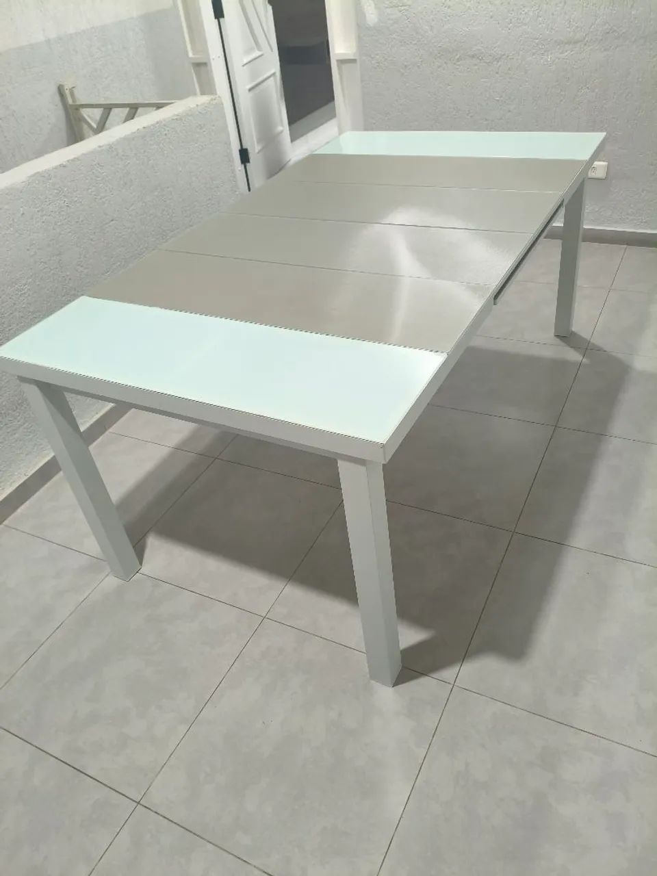 Mesa 8 lugares vidro retrátil  - Foto 4
