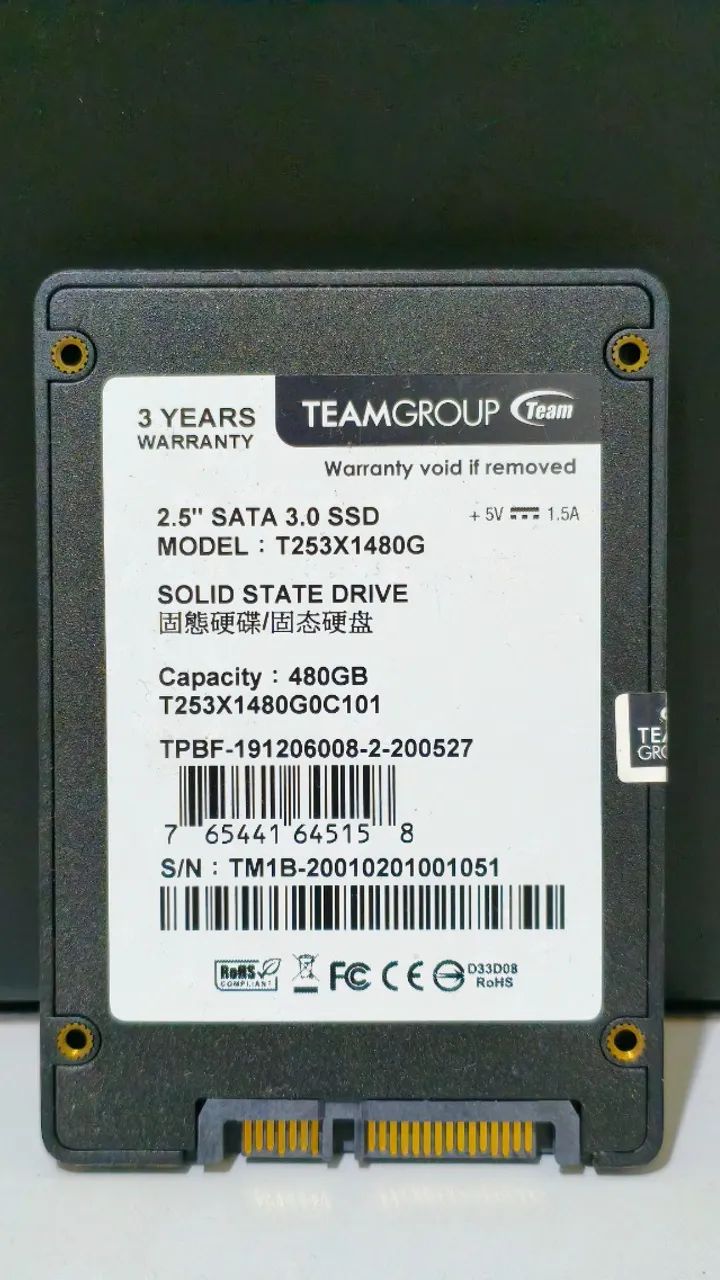 SSD SATA TeamGroup 480GB - Foto 2