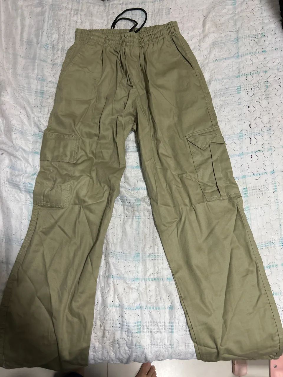 Calça cargo caqui 