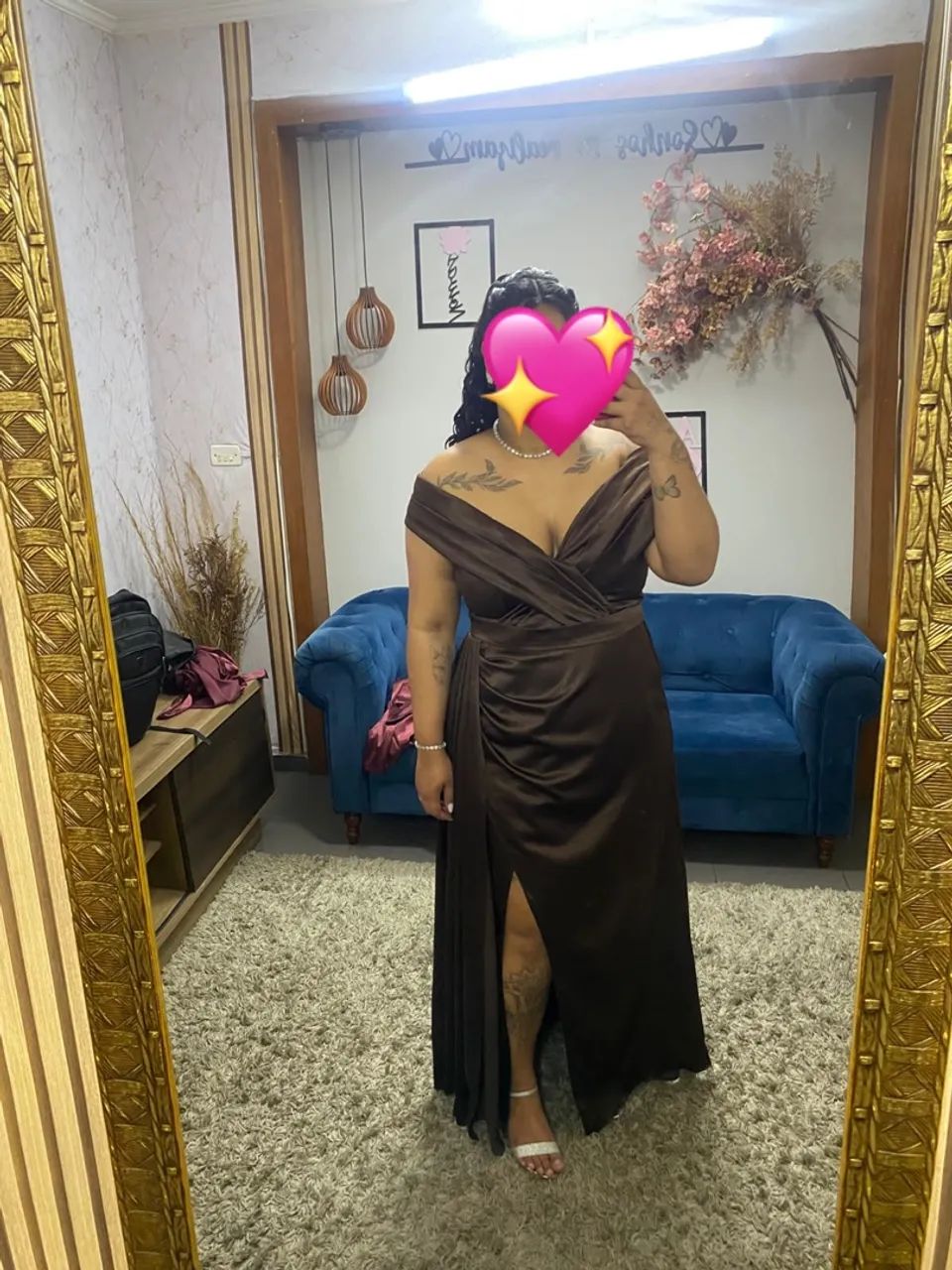 Vestido Marrom Plus Size