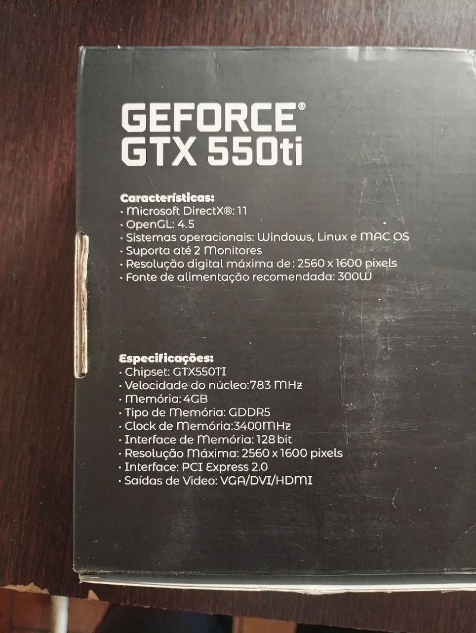 Placa de Vídeo gforce GTX 550ti 4gb nova - Foto 2