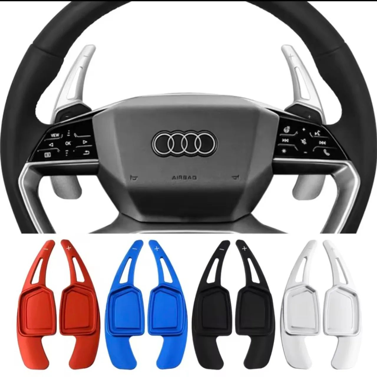 Audi A5 - Extensor de Paddle Shift Audi A5 Modelo B10 - Prata - Novo - Foto 3