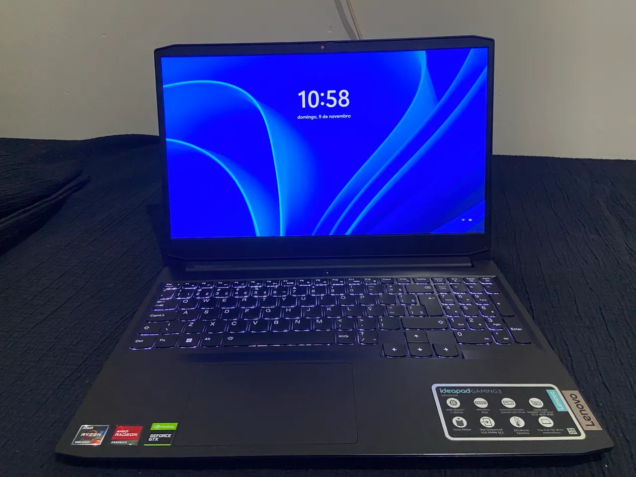 Notebook Lenovo ideapad gamimg 3i