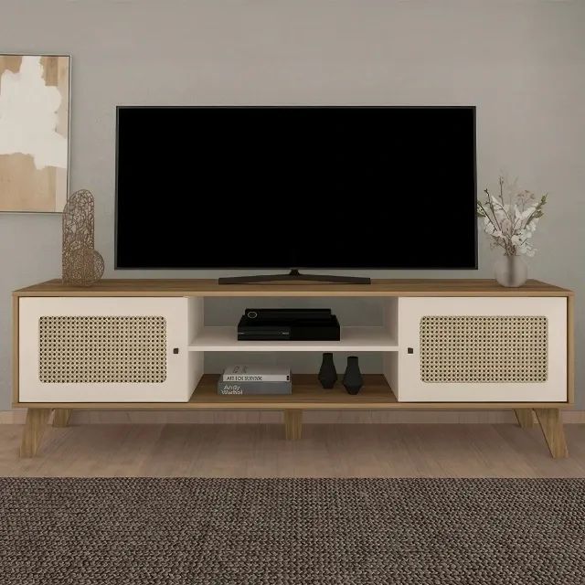 Rack Para Sala Bancada Charlotte Para Tv Até 75 Polegadas - Foto 5