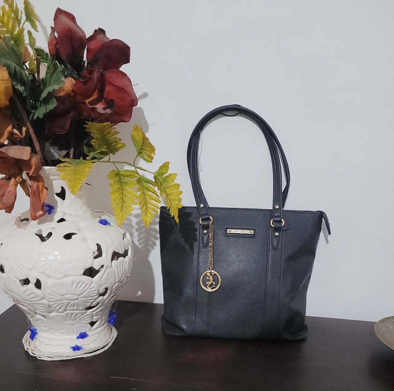 Bolsa Fellipe Krein Shopping Preta - Foto 2