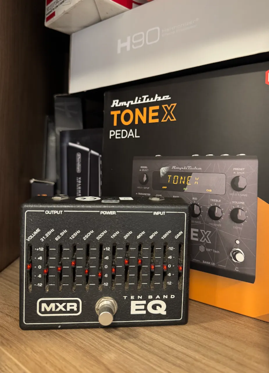 PEDAL NOVO!!! COM CAIXA E FONTE!! EQUALIZADOR (EQ) 10 TEN BAND MXR