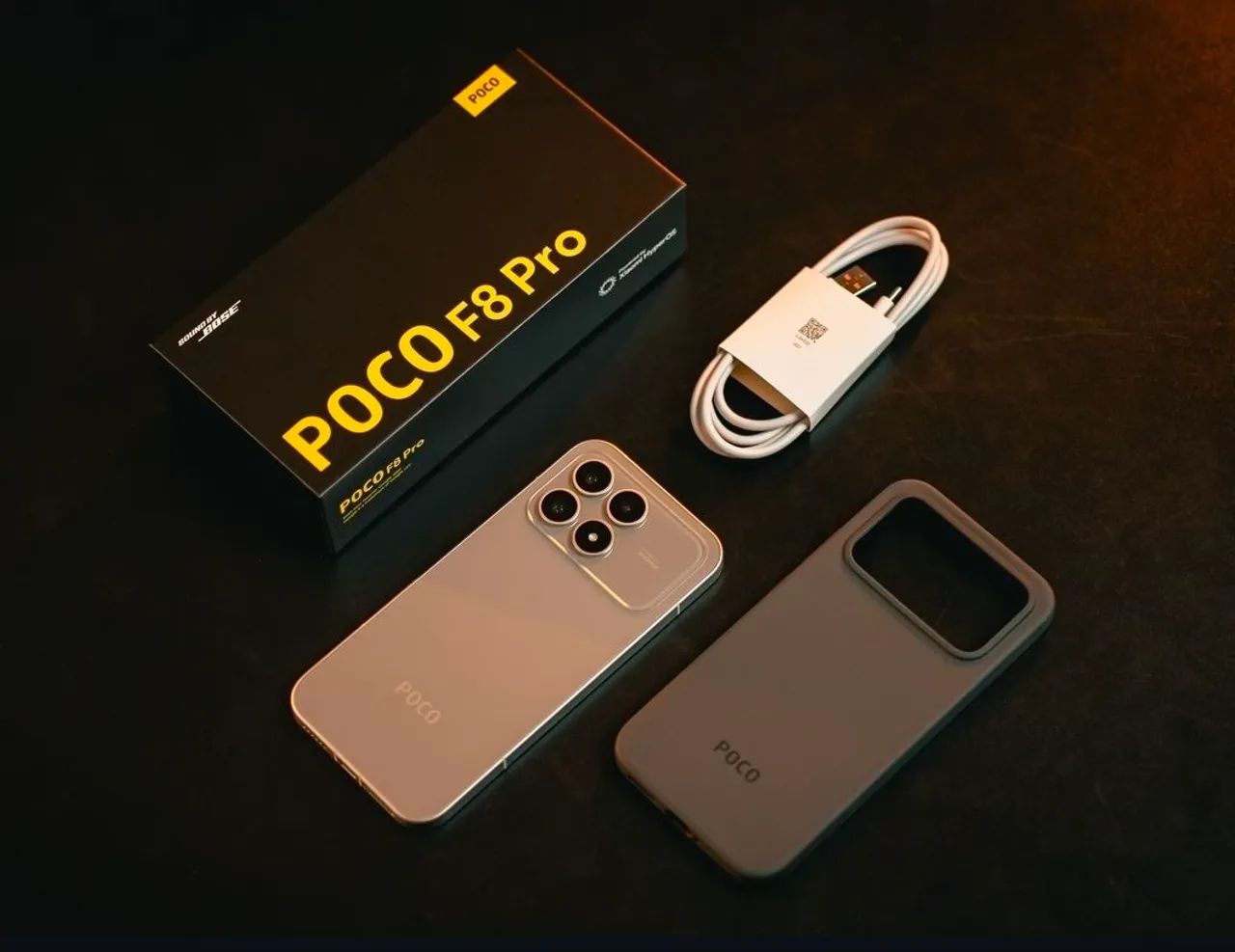 Poco F8 Pro 5G, 512/12GB RAM, cores: preto, azul e prata