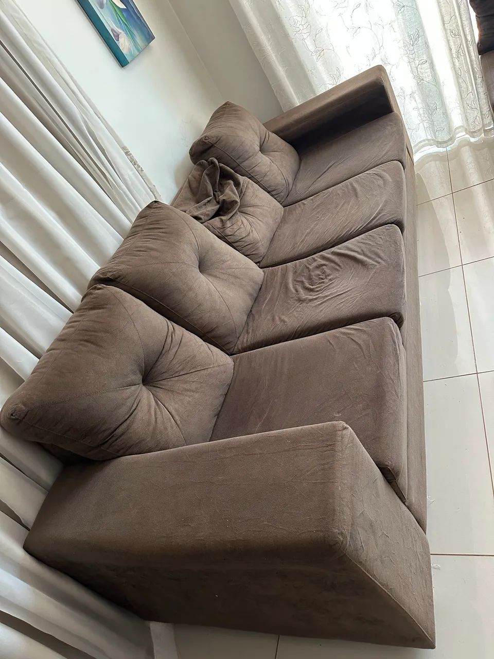 Sofá marrom - Foto 2