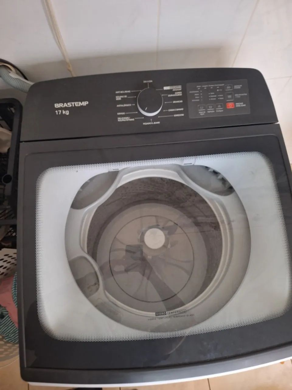 Máquina de Lavar Brastemp 17kg - Tampa de Vidro | Excelente Estado