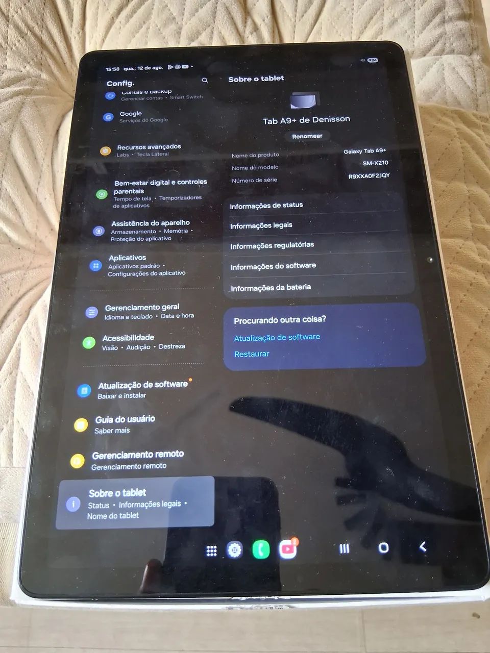 Tablet Galaxy Tab 9+ Samsung 