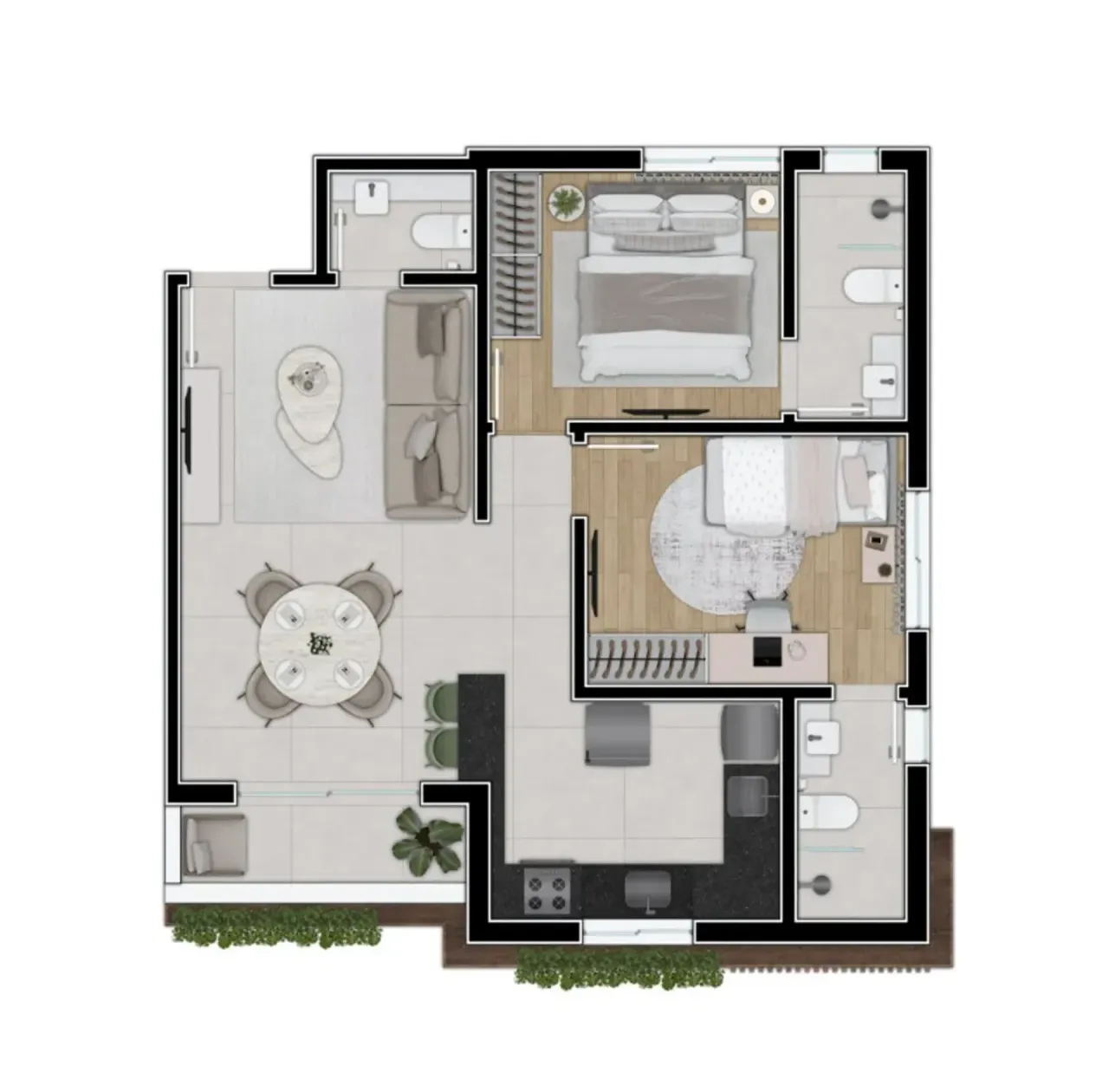 PLANTA 61m²