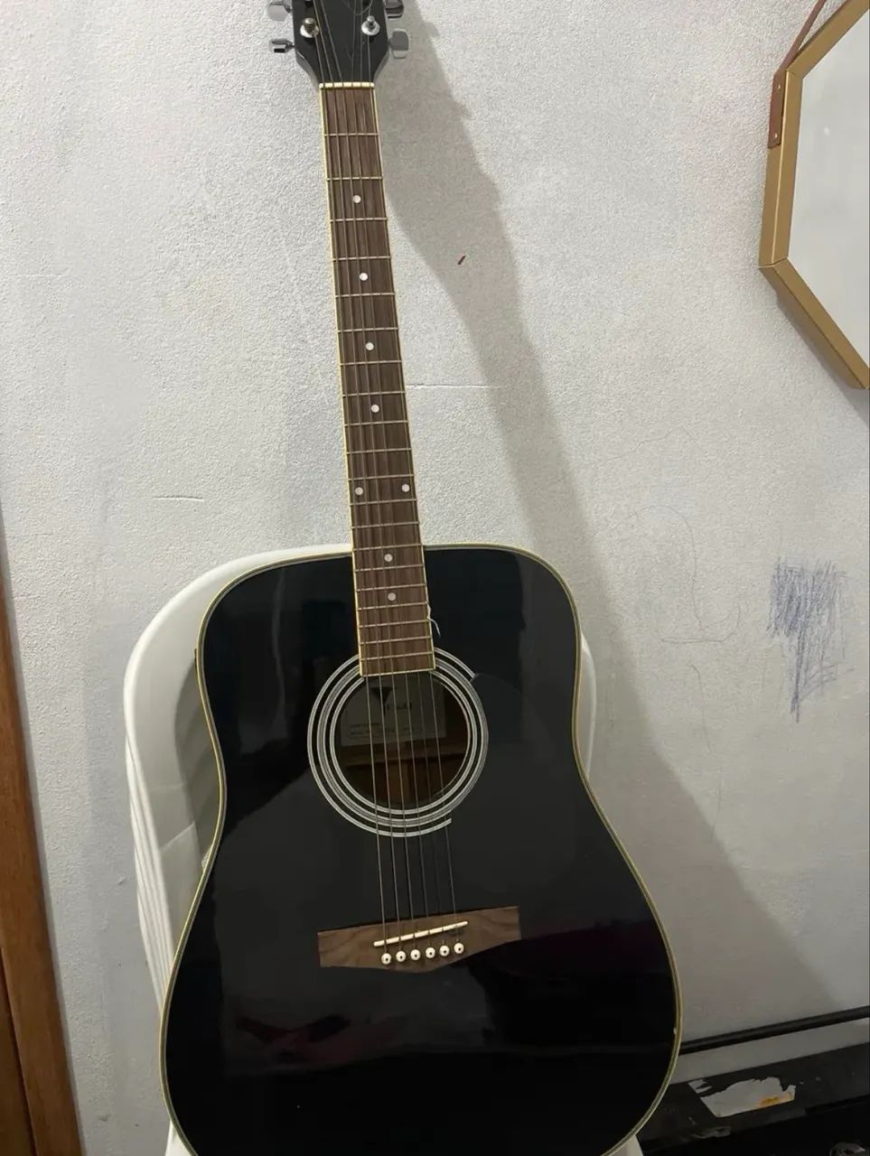 Violão elétrico com capa case  - Foto 2