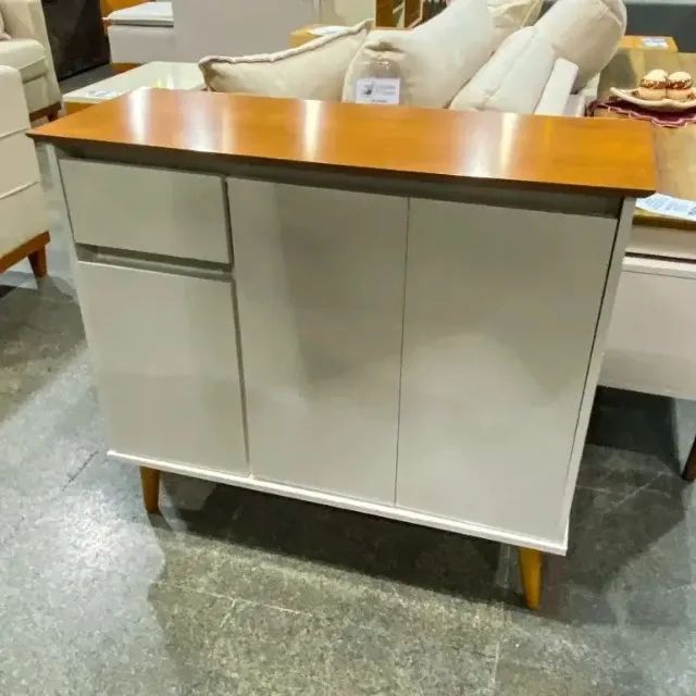 Aparador Buffet Veneza 3 Portas 1 Gaveta 93cm Dividimos Em Até 10x Sem Juros - Foto 4