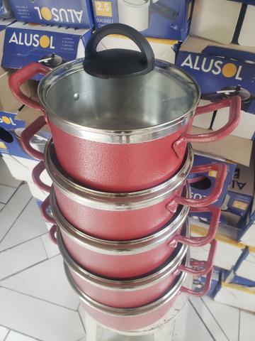 Panelas mineirinha com tampa de vidro