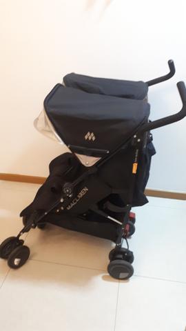 Carrinho de Bebê para Gêmeos Maclaren Twin Techno Black - Foto 3