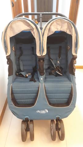 Carrinho de Bebê para Gêmeos City Mini Baby Jogger Double - Foto 2