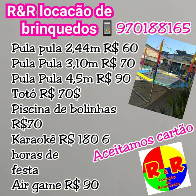 R&R Locações de Brinquedos ?