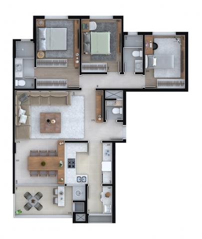 Apartamento residencial para venda, Cristo Rei, Curitiba - AP6996. - Foto 11